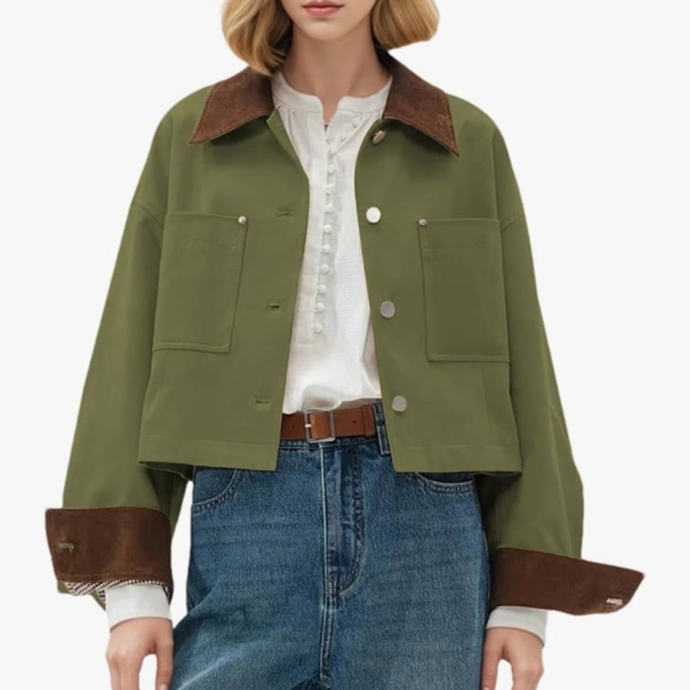 Olive Green barn jacket Women's Jacket